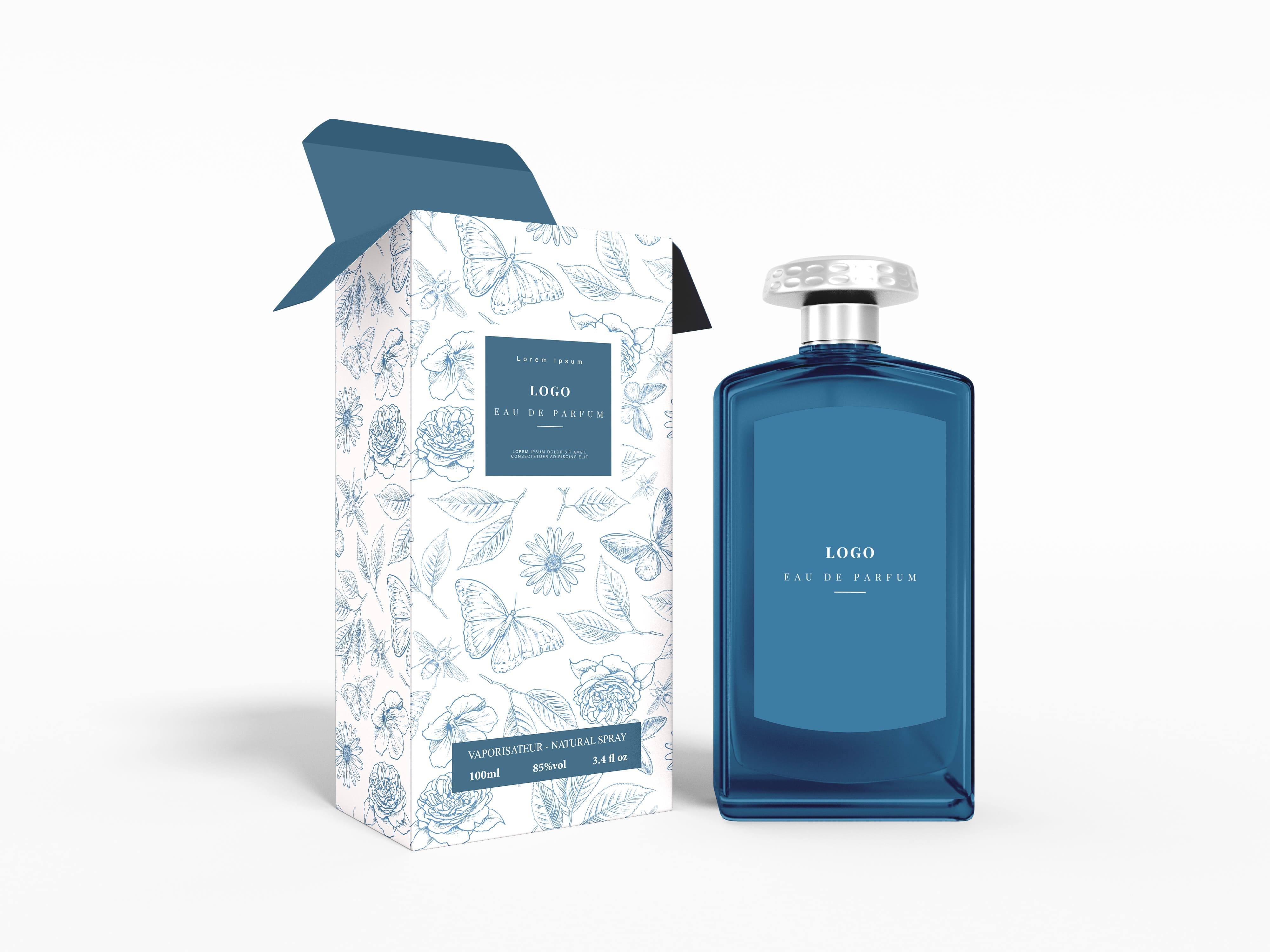 perfumes and cosmetics packaging